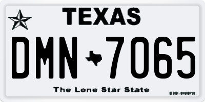TX license plate DMN7065