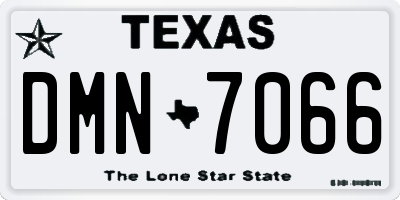TX license plate DMN7066