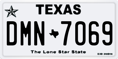TX license plate DMN7069