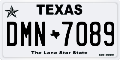 TX license plate DMN7089