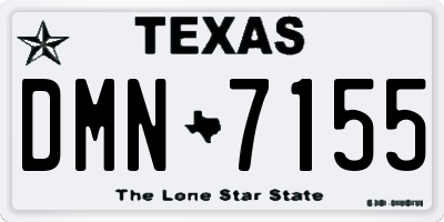 TX license plate DMN7155