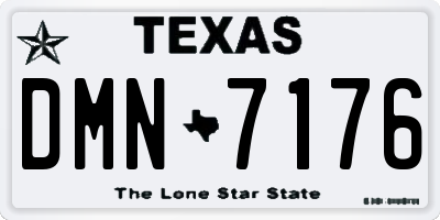 TX license plate DMN7176