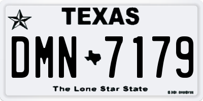 TX license plate DMN7179