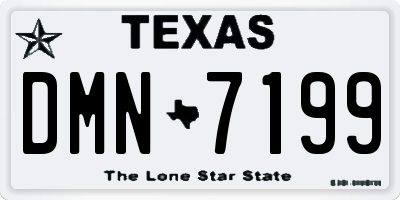 TX license plate DMN7199