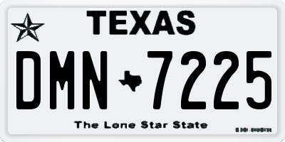 TX license plate DMN7225