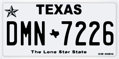 TX license plate DMN7226