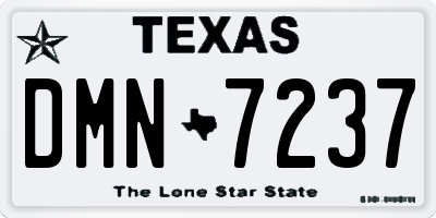 TX license plate DMN7237