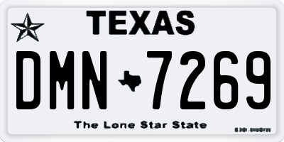 TX license plate DMN7269