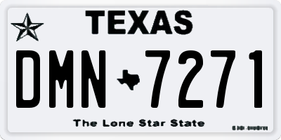 TX license plate DMN7271