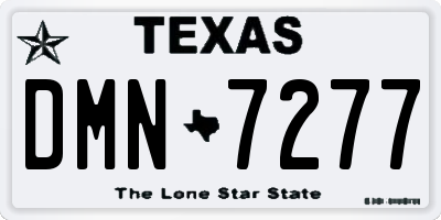TX license plate DMN7277