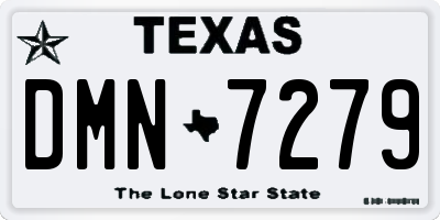 TX license plate DMN7279