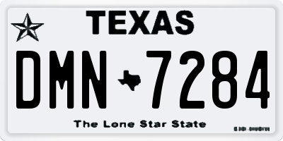 TX license plate DMN7284