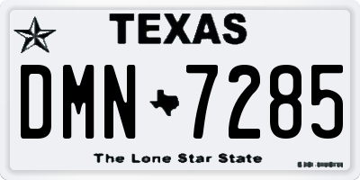 TX license plate DMN7285