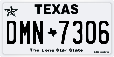 TX license plate DMN7306