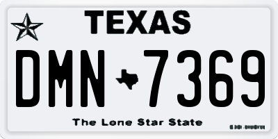 TX license plate DMN7369