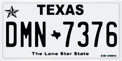 TX license plate DMN7376