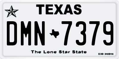 TX license plate DMN7379