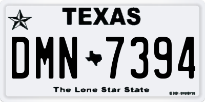 TX license plate DMN7394