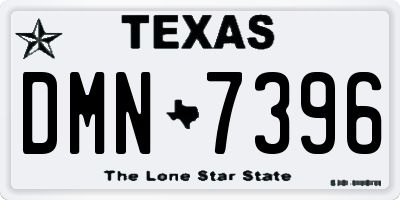 TX license plate DMN7396