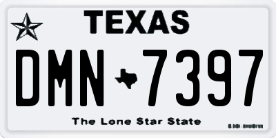 TX license plate DMN7397