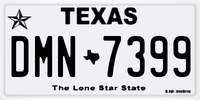 TX license plate DMN7399