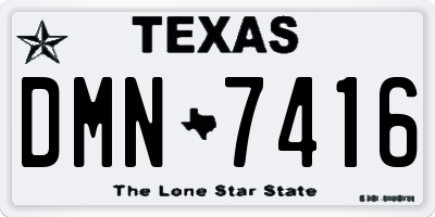 TX license plate DMN7416