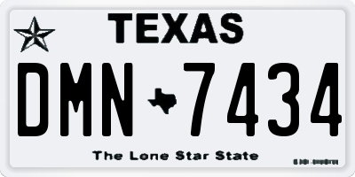 TX license plate DMN7434