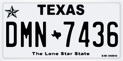 TX license plate DMN7436