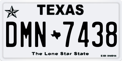 TX license plate DMN7438