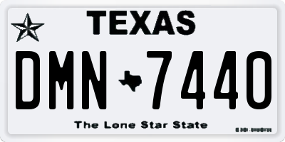 TX license plate DMN7440