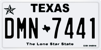 TX license plate DMN7441