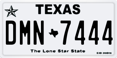 TX license plate DMN7444