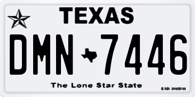 TX license plate DMN7446