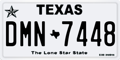 TX license plate DMN7448