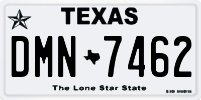 TX license plate DMN7462
