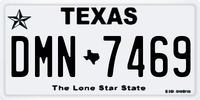TX license plate DMN7469