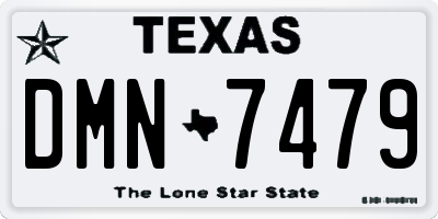 TX license plate DMN7479