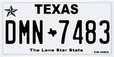 TX license plate DMN7483