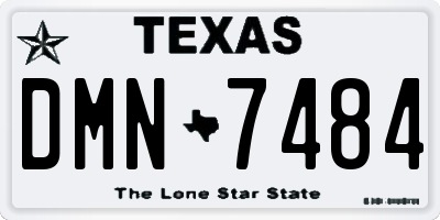 TX license plate DMN7484