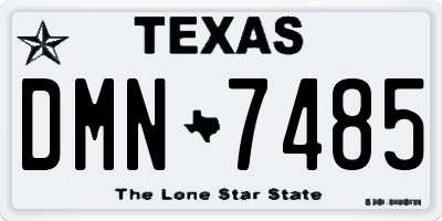 TX license plate DMN7485