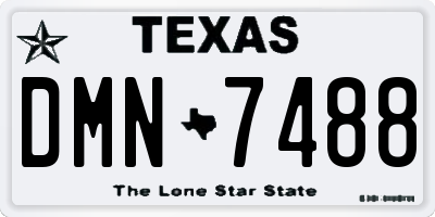 TX license plate DMN7488