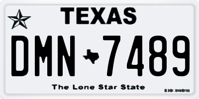 TX license plate DMN7489