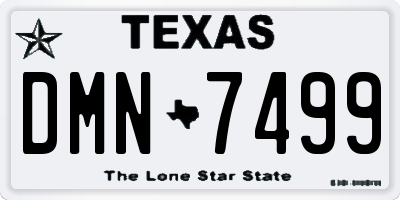 TX license plate DMN7499