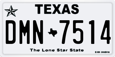 TX license plate DMN7514