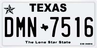 TX license plate DMN7516