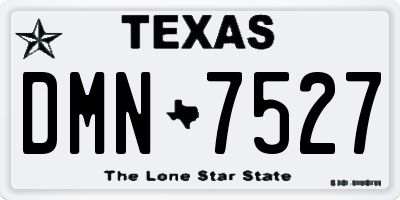 TX license plate DMN7527