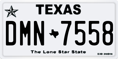TX license plate DMN7558