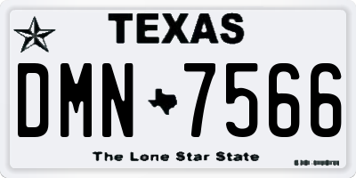 TX license plate DMN7566
