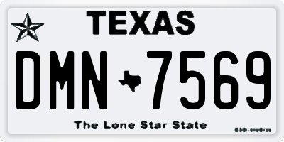 TX license plate DMN7569
