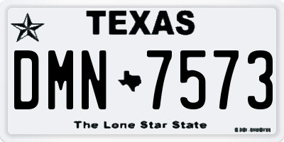 TX license plate DMN7573